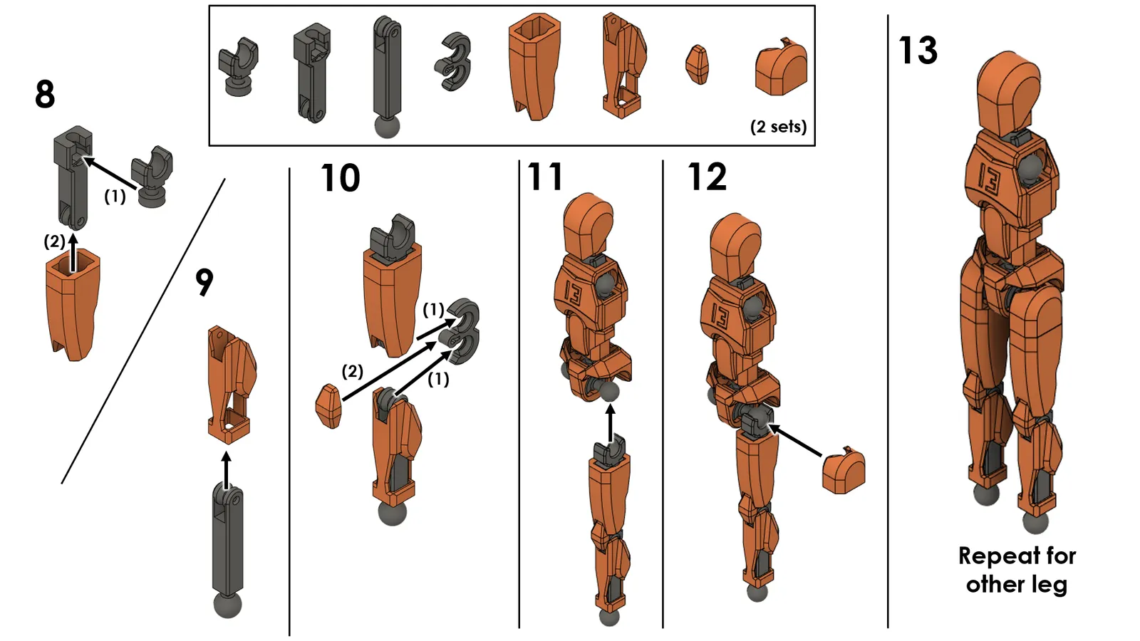 Dummy 13 可动人偶 | 3D打印关节模型 V1.0