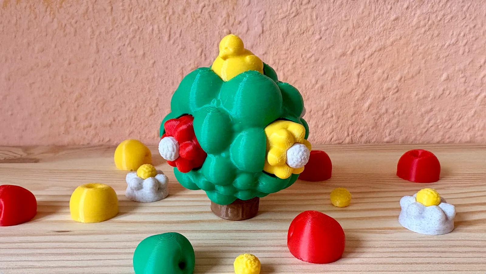 苹果树按压解压玩具